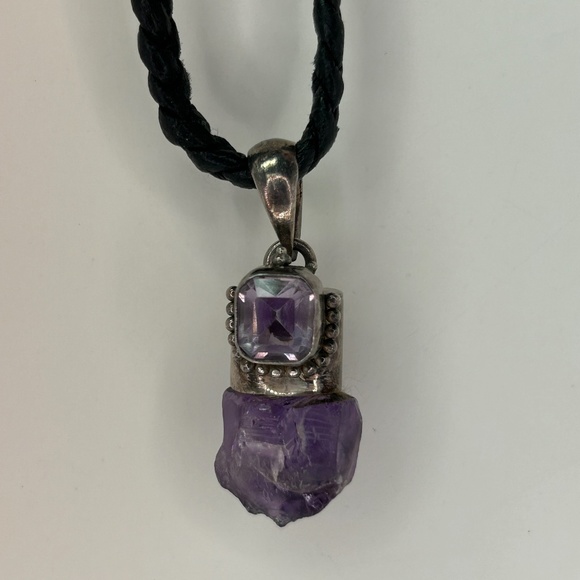 Handcrafted 925 Sterling Silver Genuine Amethyst jewelry, - Picture 1 of 9